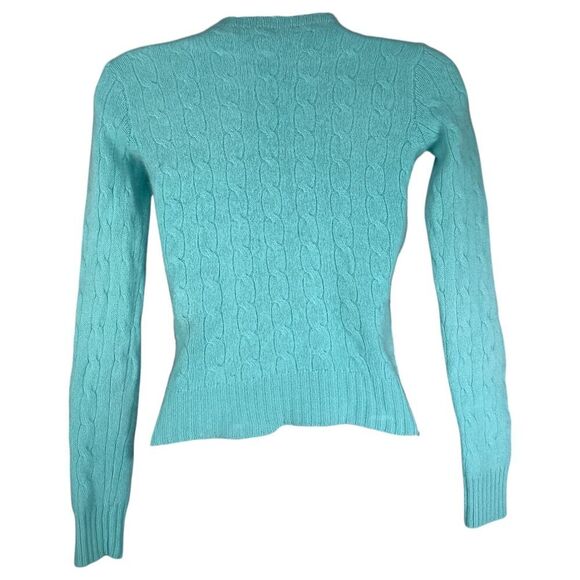 Ralph Lauren Sweater S Womens Green Black Label Long Sleeve Round Neck Pullover - Picture 2 of 4